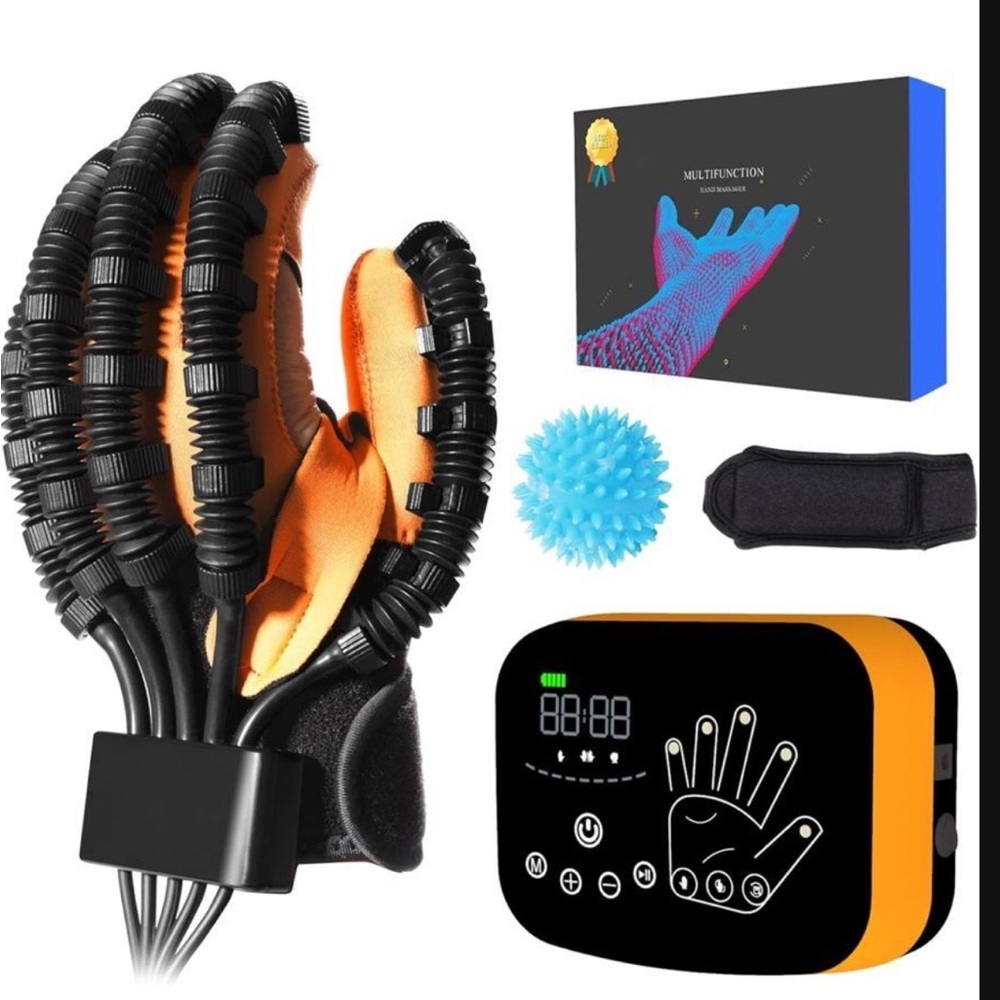 Upgraded rehabilitation robotic gloves size large. Left